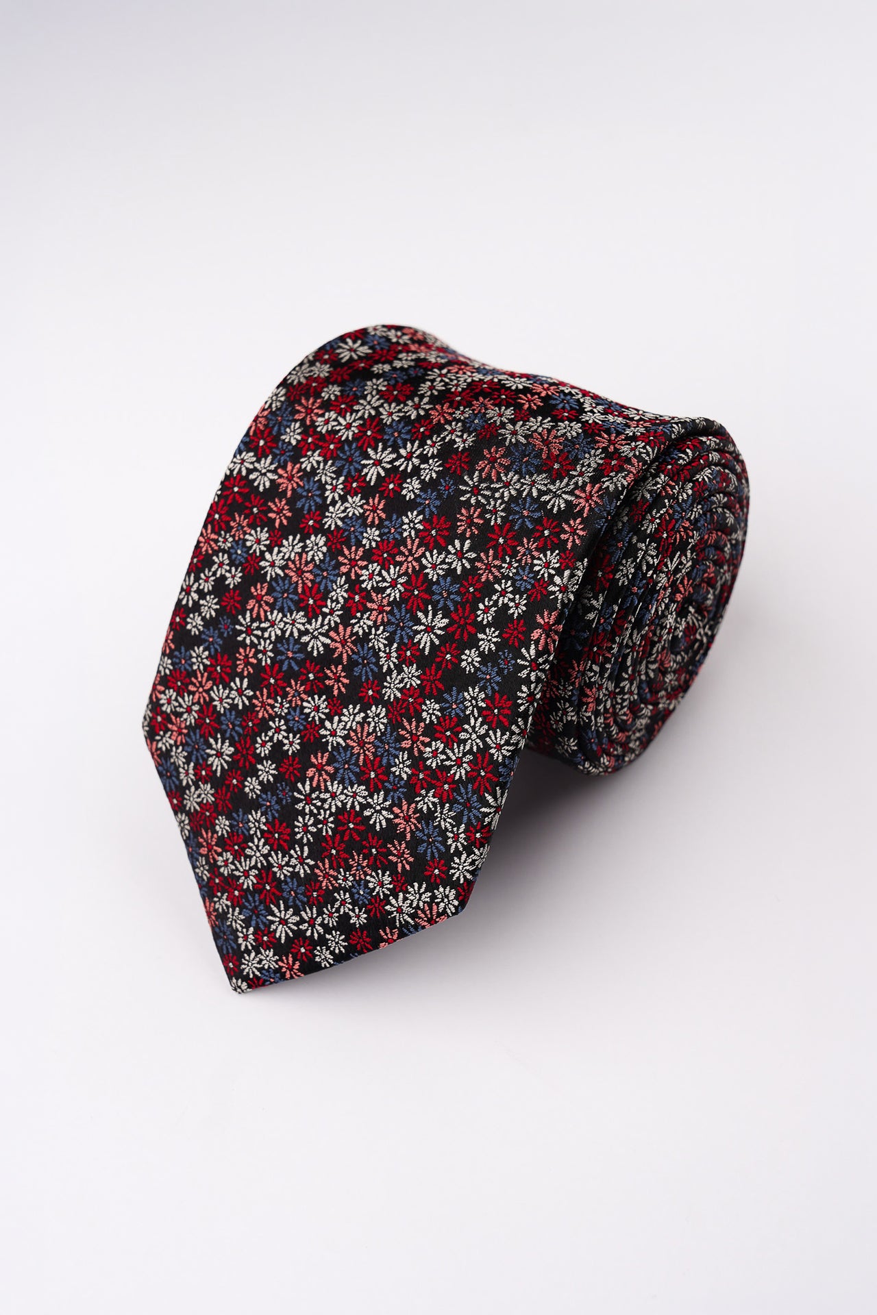 Red Floral Silk Tie