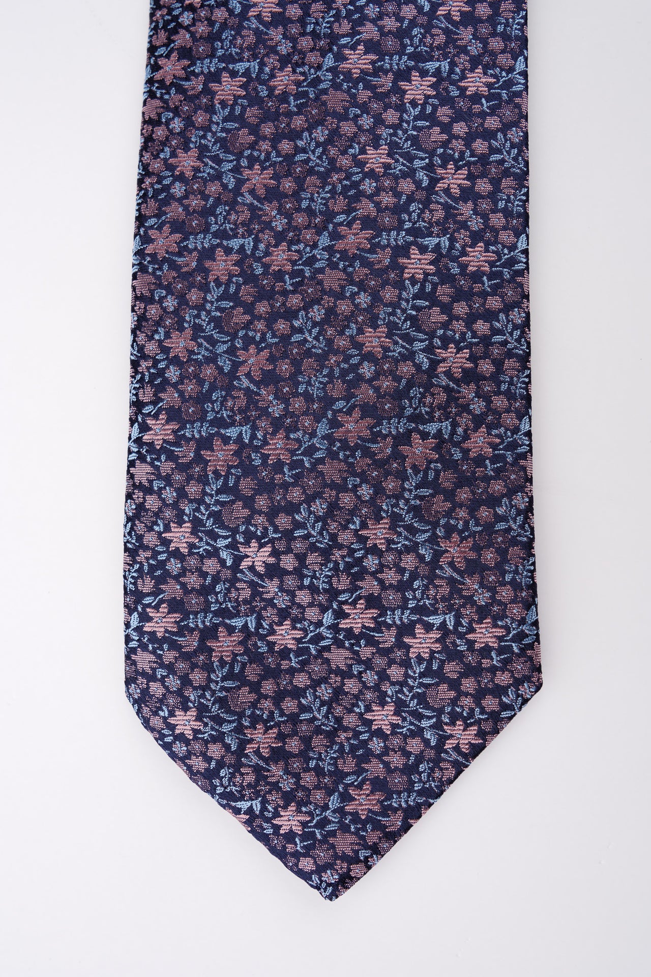 Pink Floral Silk Tie