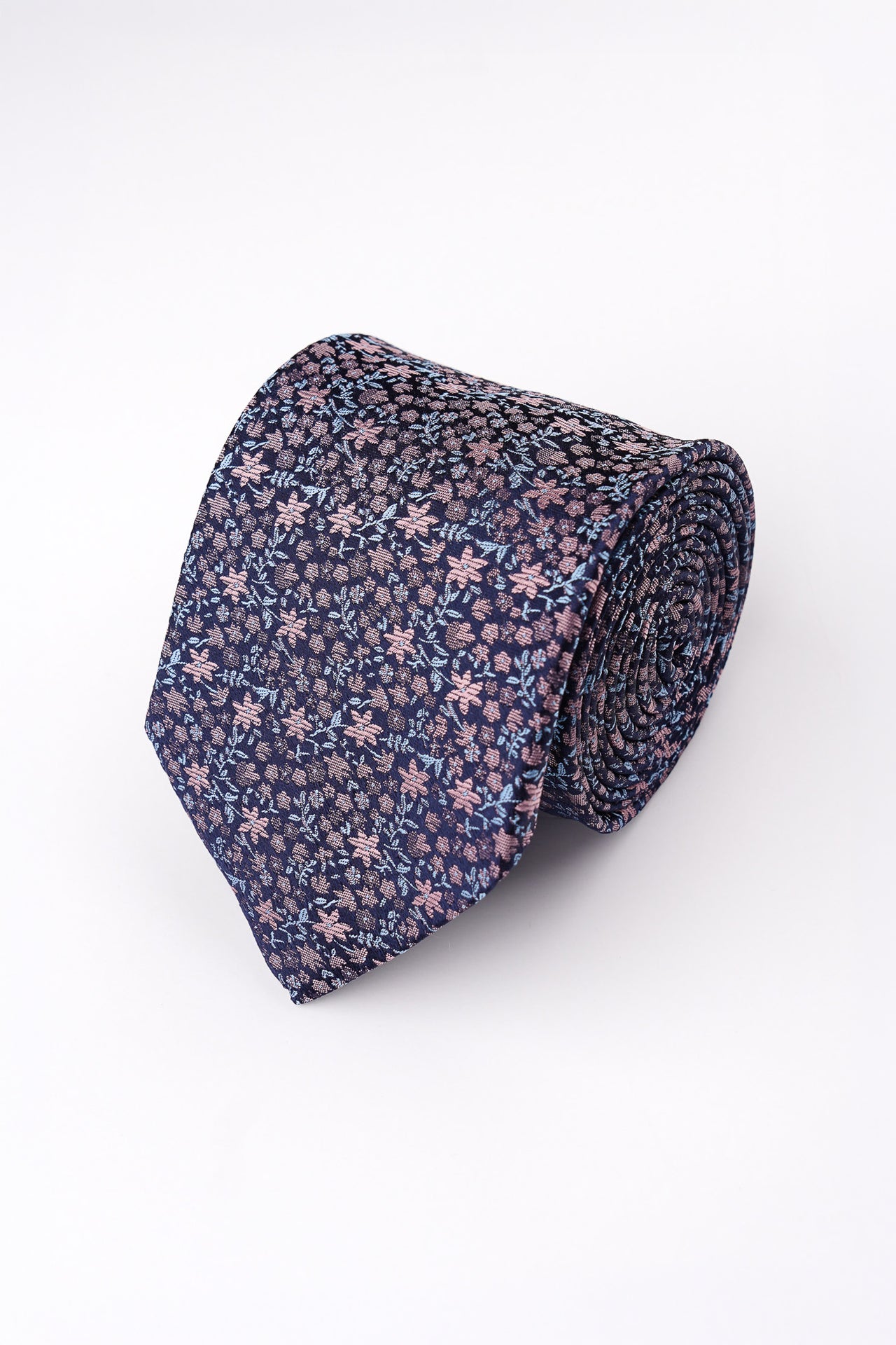 Pink Floral Silk Tie