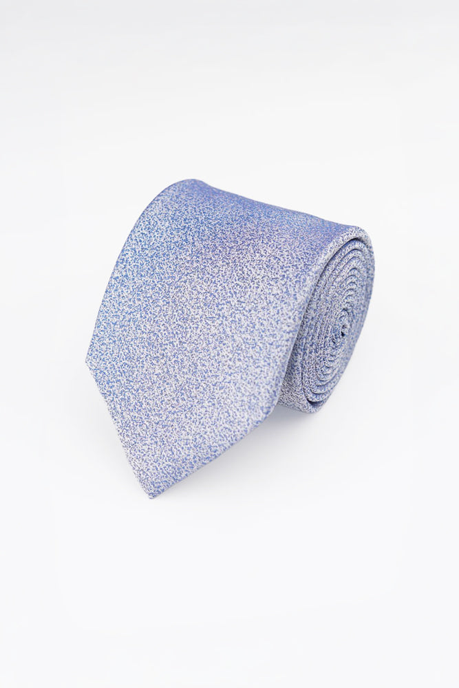 Blue Textured Silk Tie