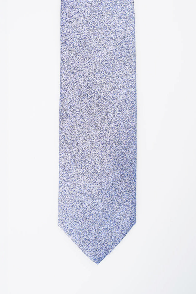 Blue Textured Silk Tie