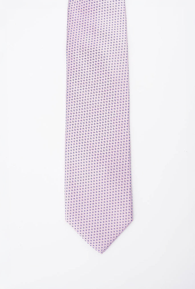 Peony Mni Gemoetric Silk Tie