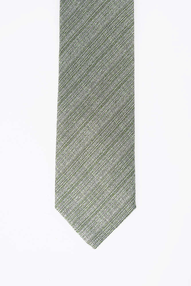Green Texture Silk Tie