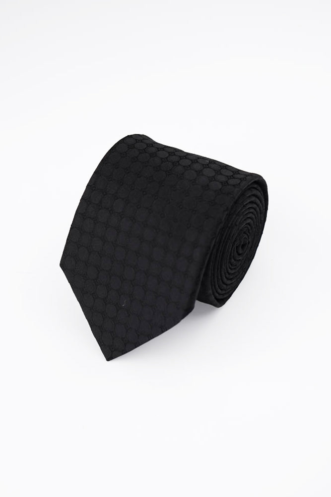 Black Dot Silk Tie