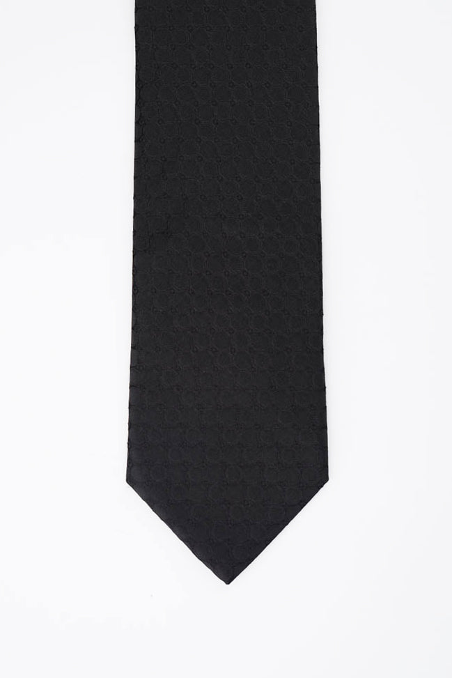 Black Dot Silk Tie