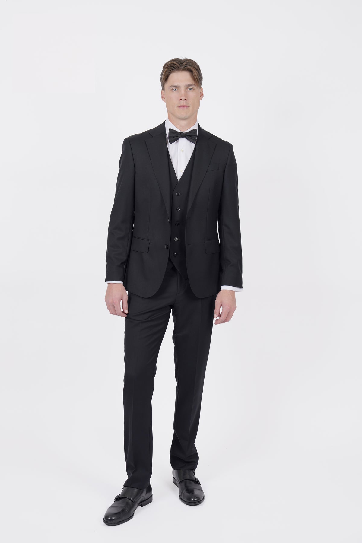Black Classic Suit Jacket - Super 120's Pure Wool