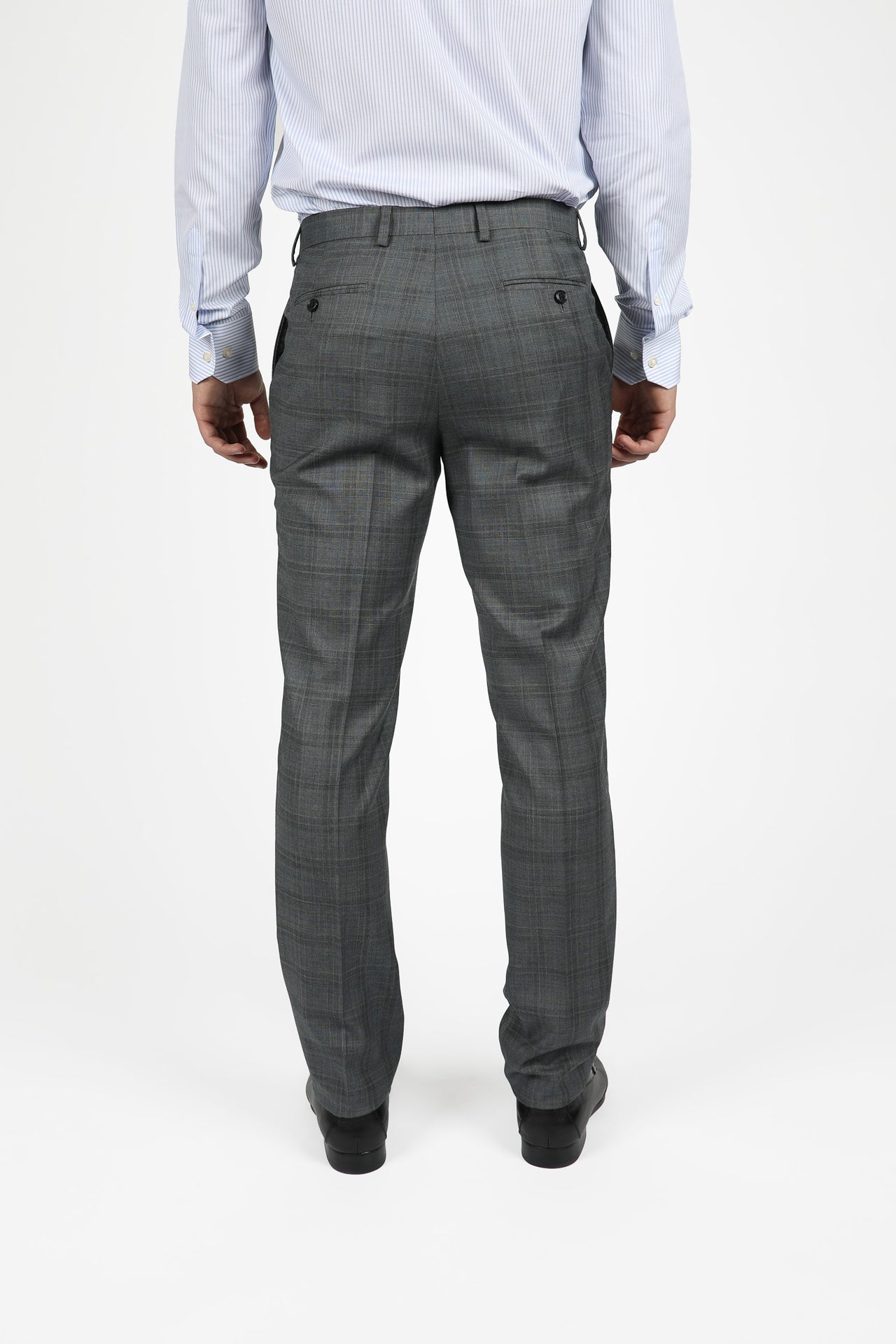 Grey Brinsley Check Trouser