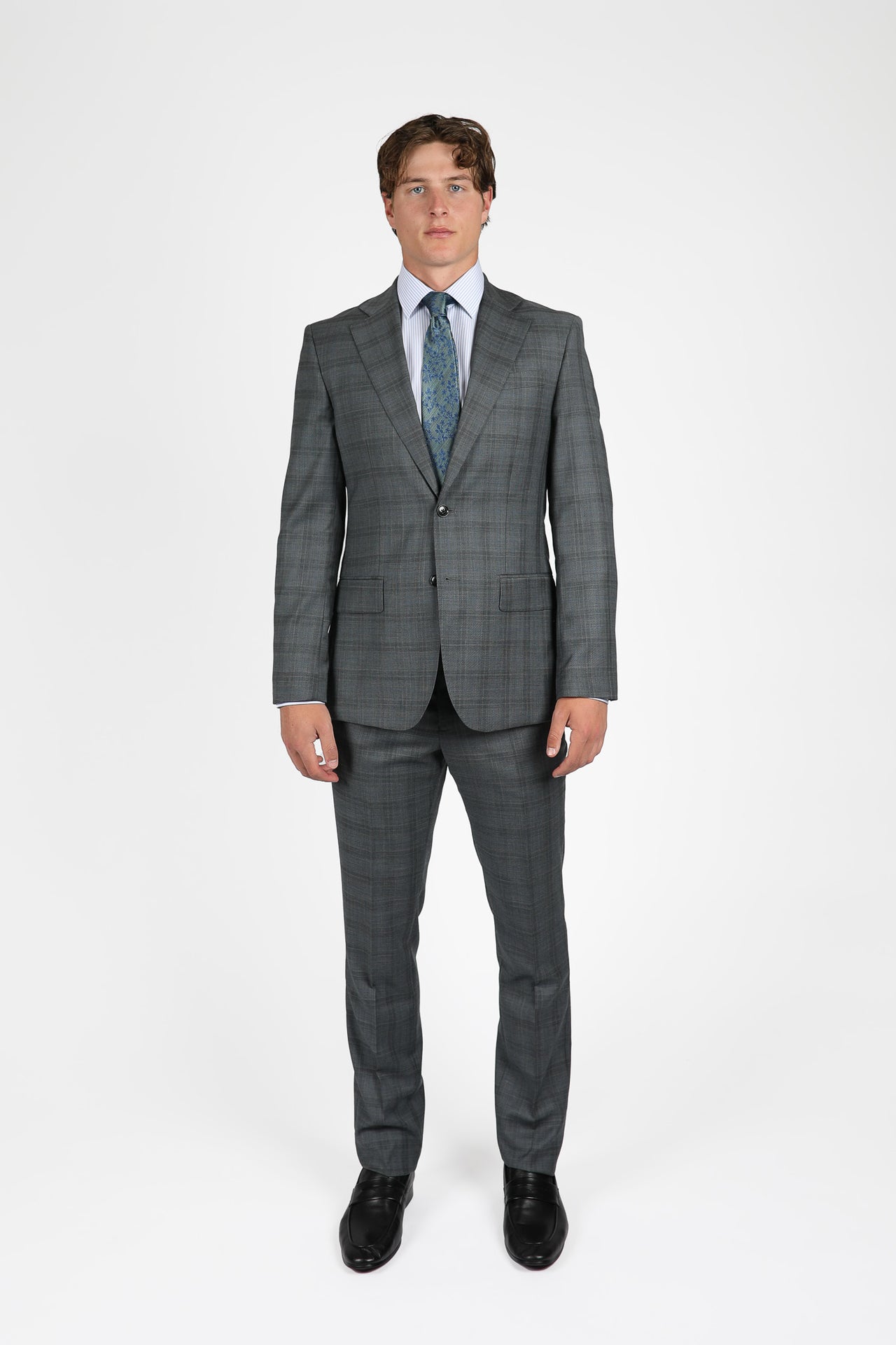 Grey Brinsley Check Trouser