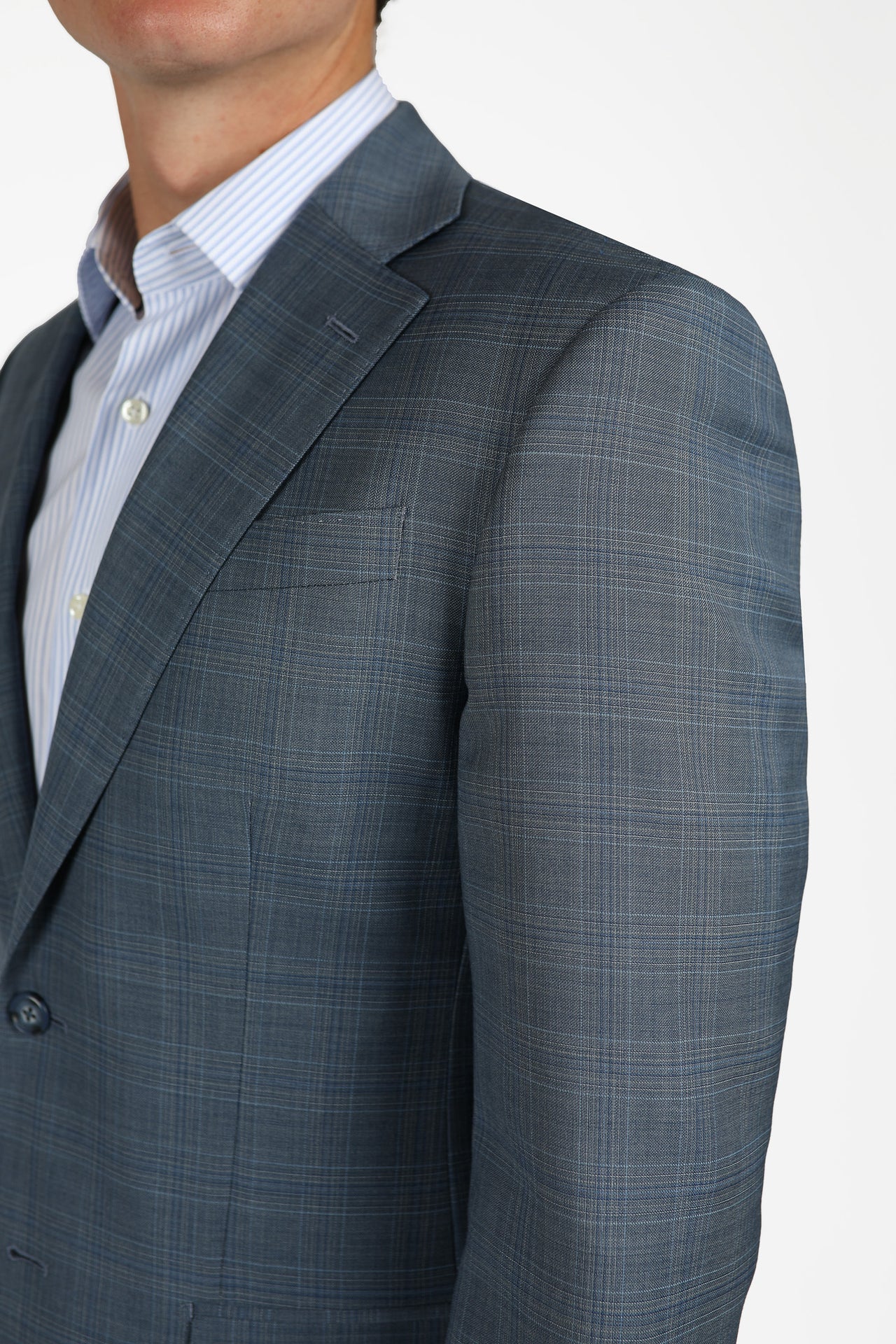 Blue Mist Brinsley Check Jacket