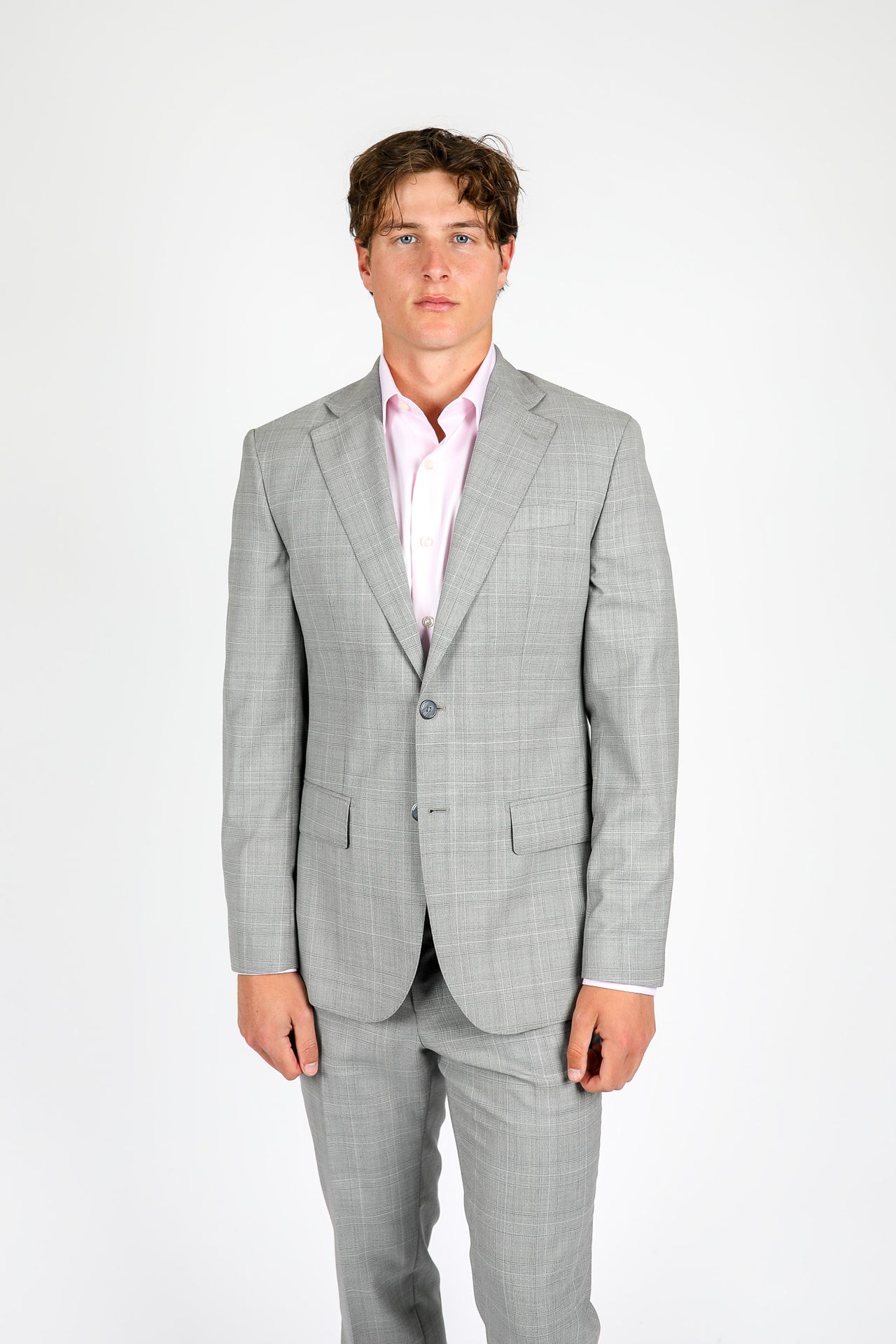 Light Grey Brinsley Check Jacket