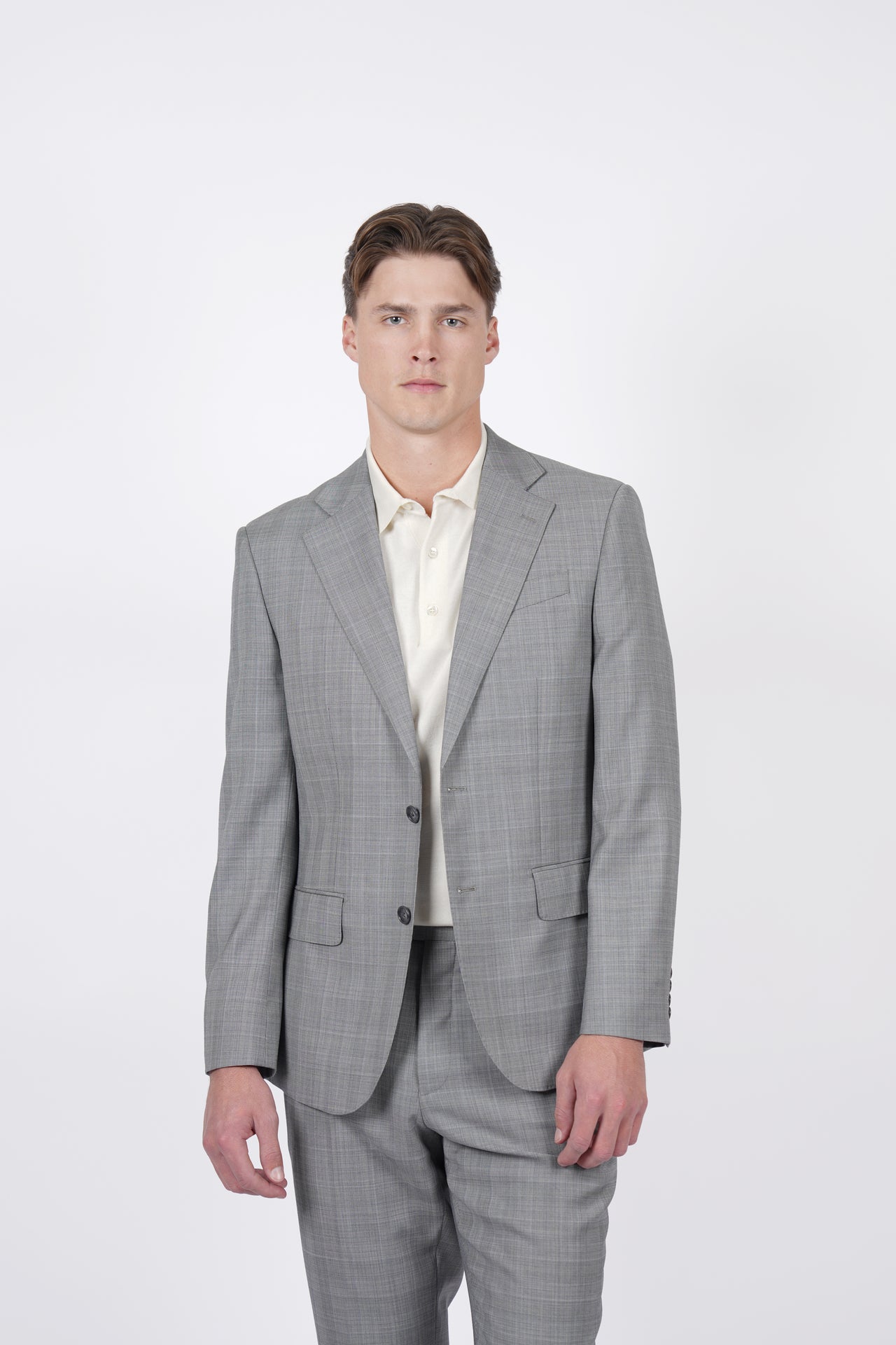 Light Grey Brinsley Check Jacket