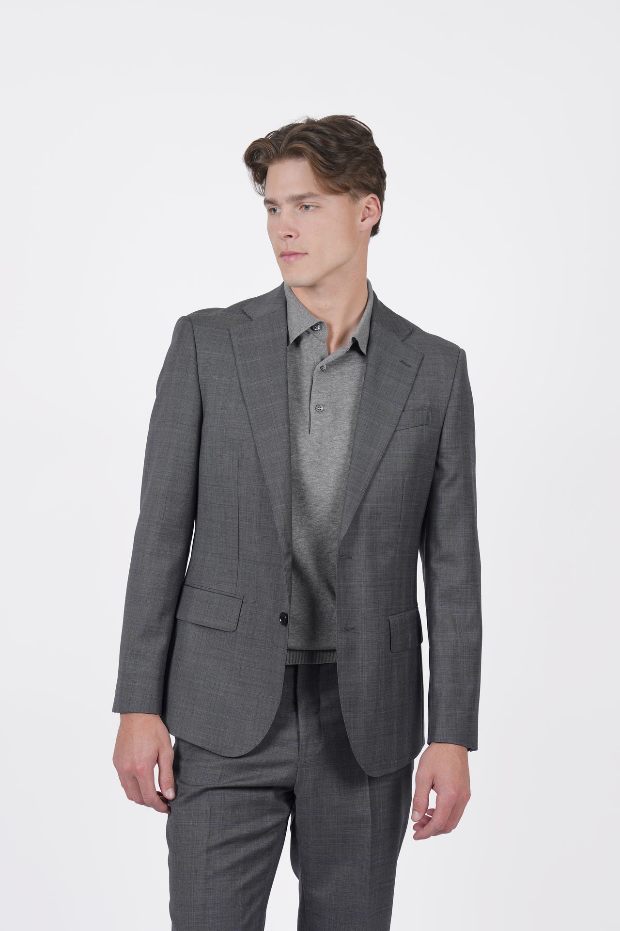 Grey Brinsley Check Jacket