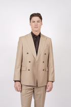 Camel Brinsley Plain Double Jacket