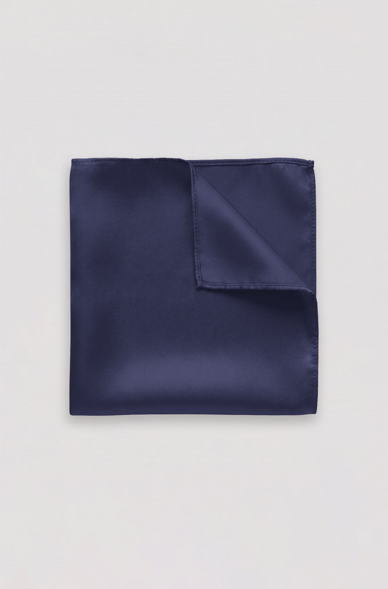 Navy Pure Silk Pocket Square