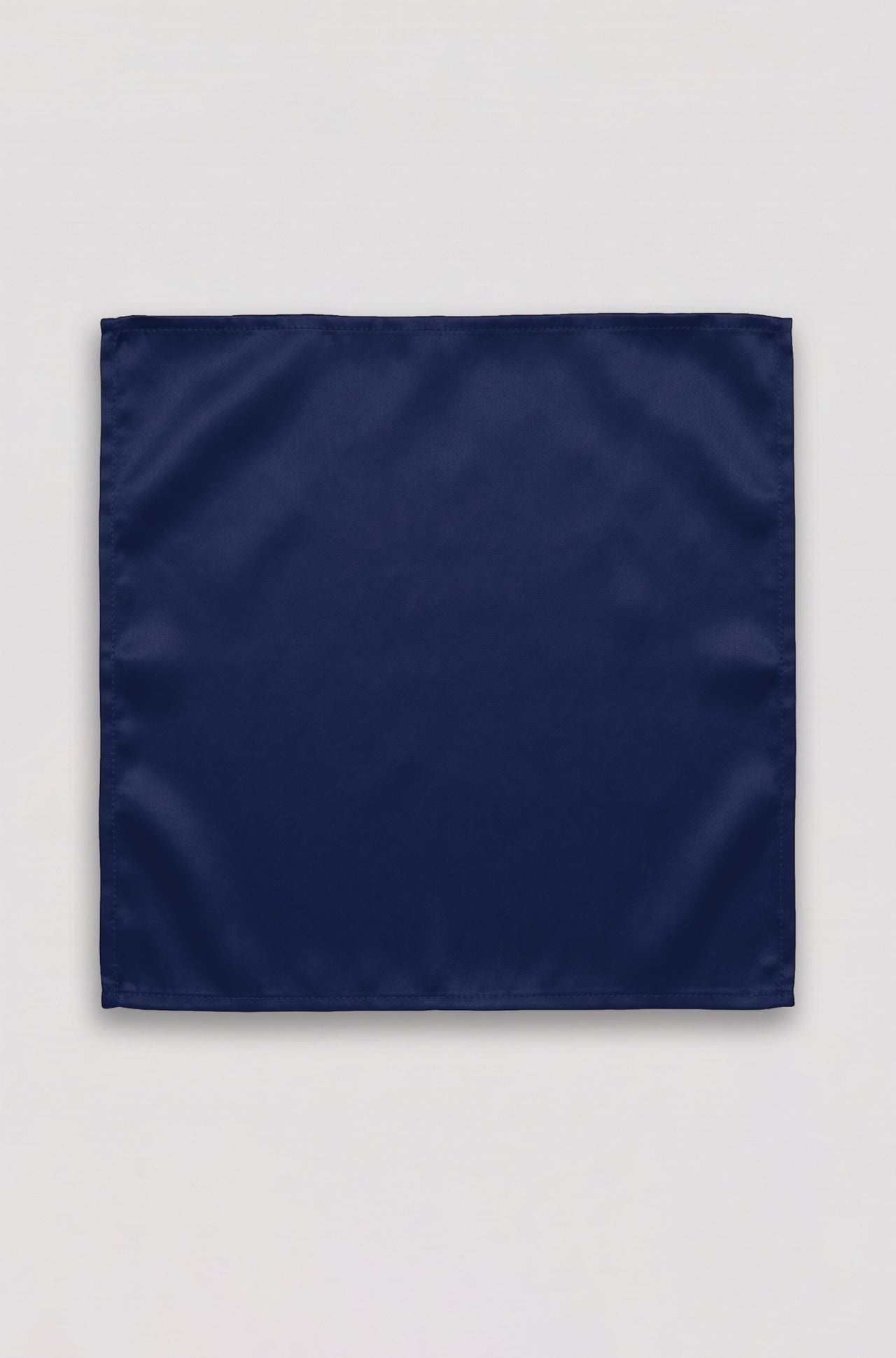 Navy Pure Silk Pocket Square