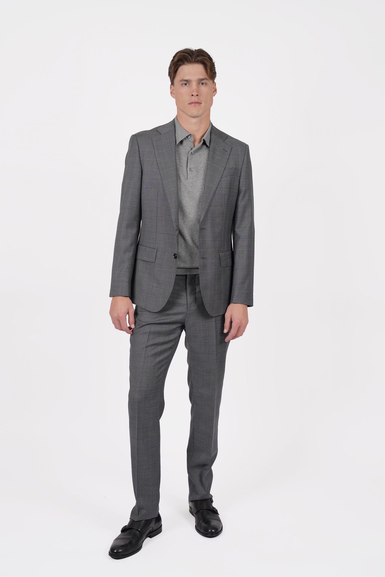 Grey Brinsley Check Trouser