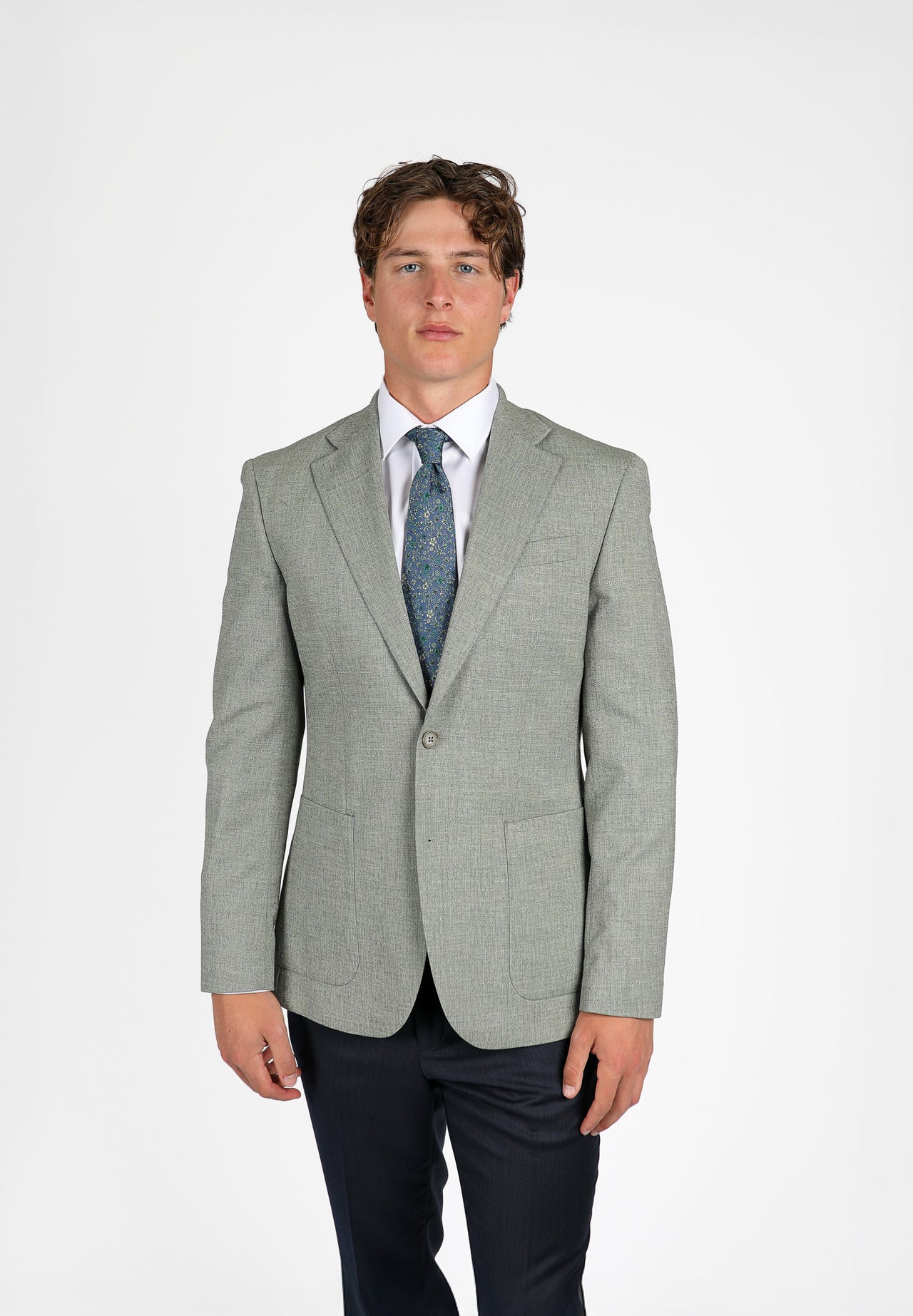 Clay Green Brinsley Textured Weave Sport Jacket