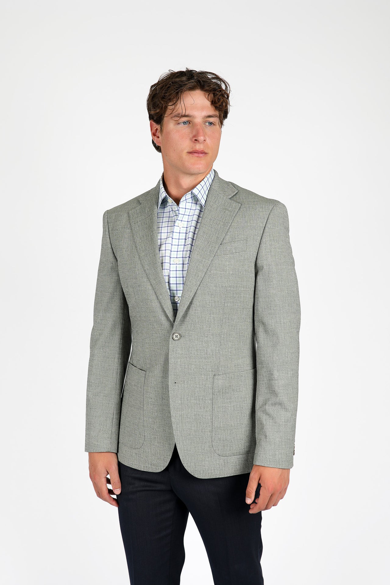 Clay Green Brinsley Textured Weave Sport Jacket