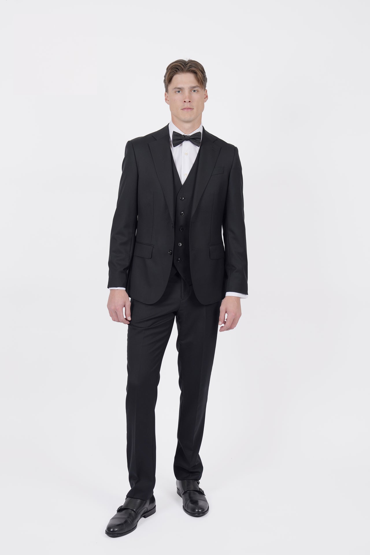 Black Brinsley Plain Waistcoat