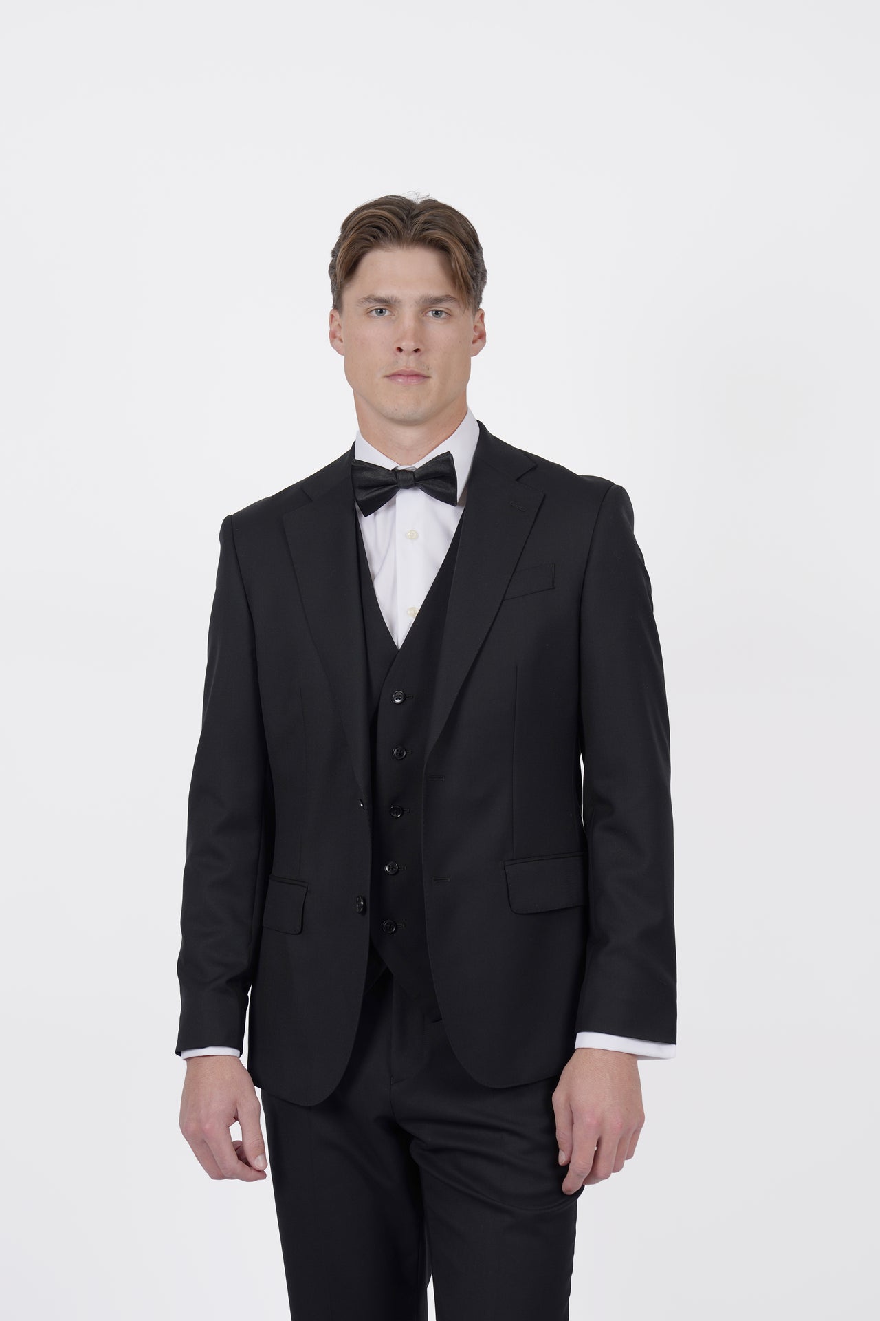 Black Brinsley Plain Waistcoat