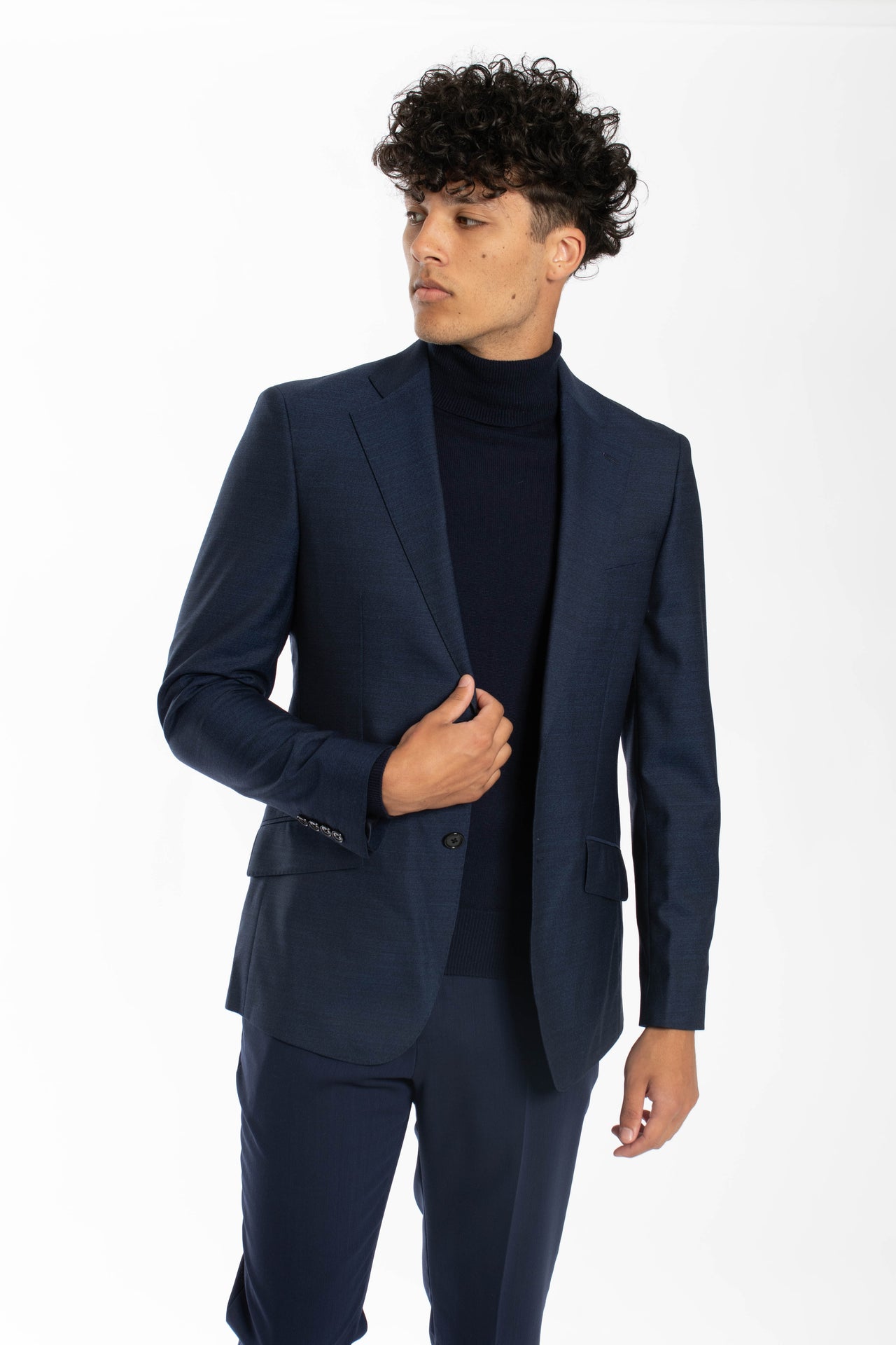 Contemporary Fit Pinhead Sports Jacket Reg - Navy