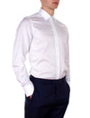White Textured Shirt (Slim Fit)