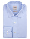 Light Blue Feather Stripe Business Shirt  (Contemporary Fit)