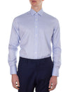 Blue Micro Check Business Shirt (Contemporary Fit)