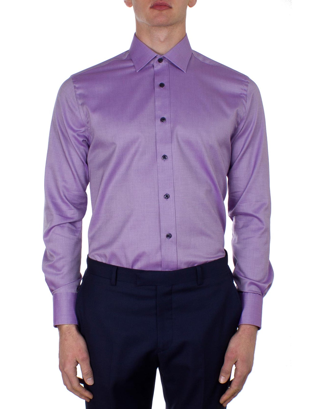 Plum Oxford Shirt (Contemporary Fit)