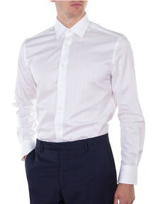  White Stripe Business Shirt (Contemporary Fit)