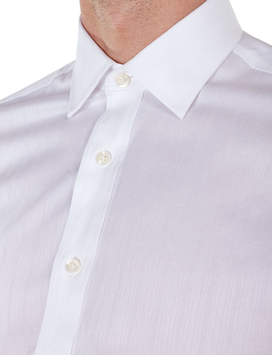 White Stripe Business Shirt (Contemporary Fit)