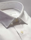 White Herringbone Business Shirt (Contemporary Fit)