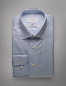  Blue Micro Twill Shirt (Contemporary Fit)