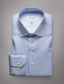  Blue Micro Twill Shirt (Slim Fit)
