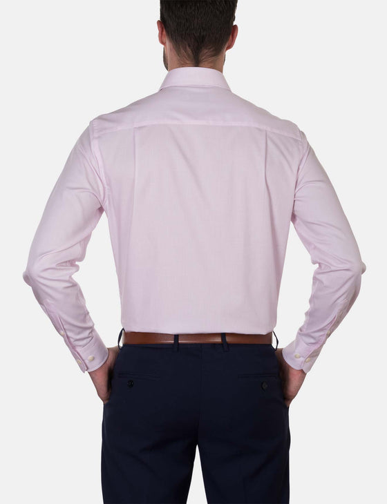 Pink Fine Check Shirt (Contemporary Fit)