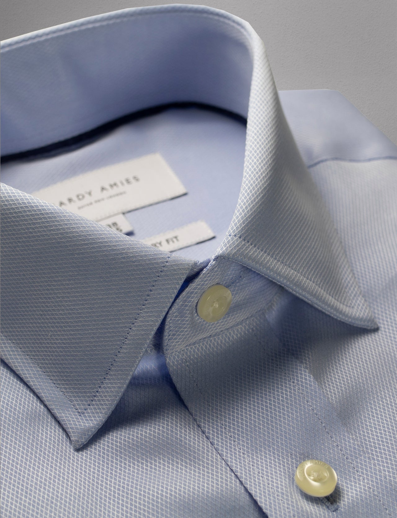 Light Blue Textured Shirt (Contemporary Fit)