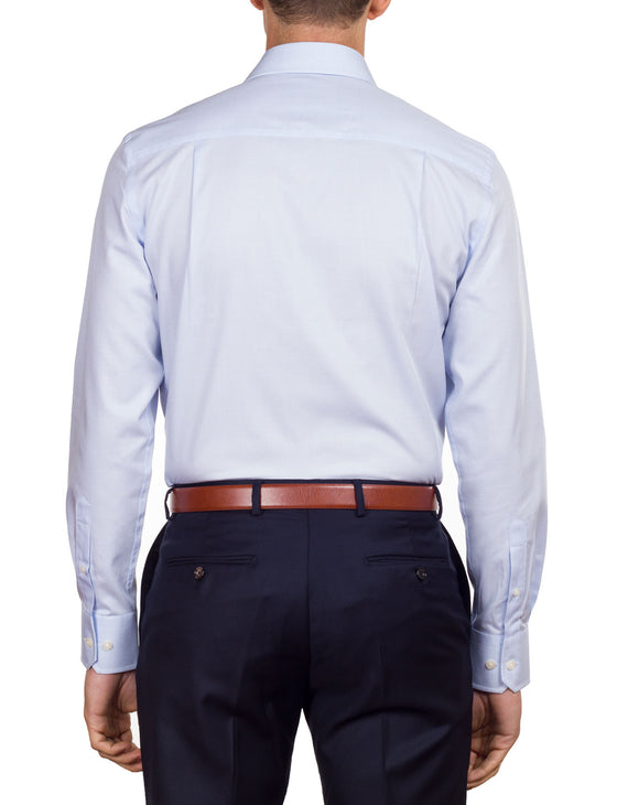 Blue Grid Business Shirt (Contemporary Fit)
