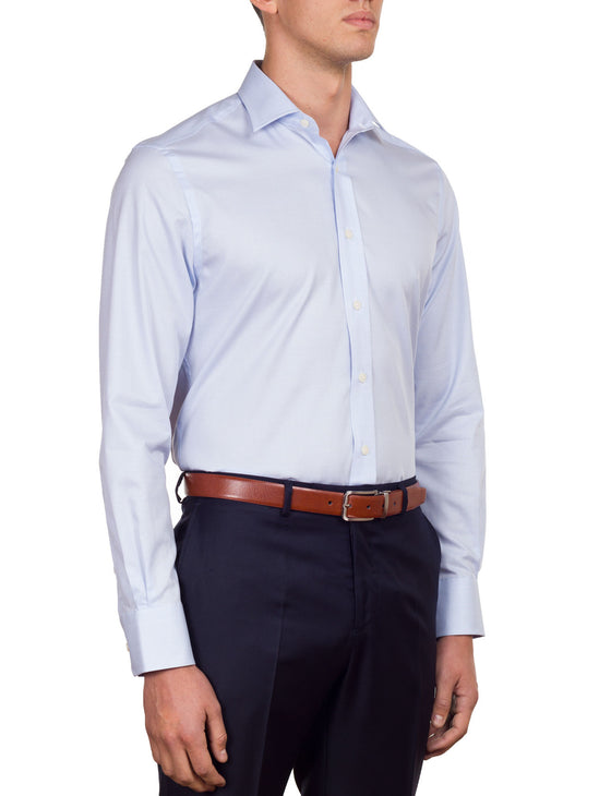 Blue Grid Business Shirt (Contemporary Fit)