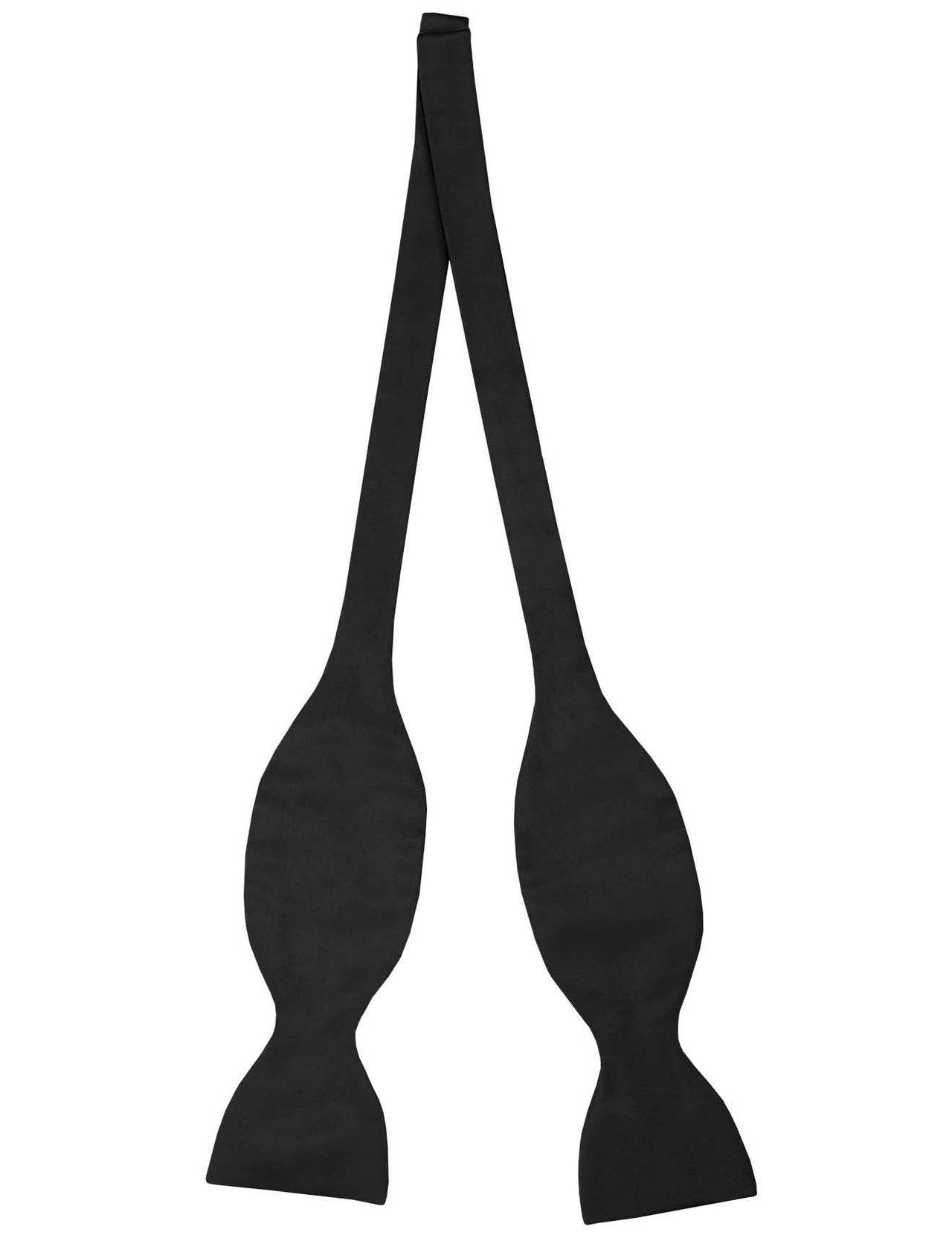 Black Italian Tie Your Own Bow Tie