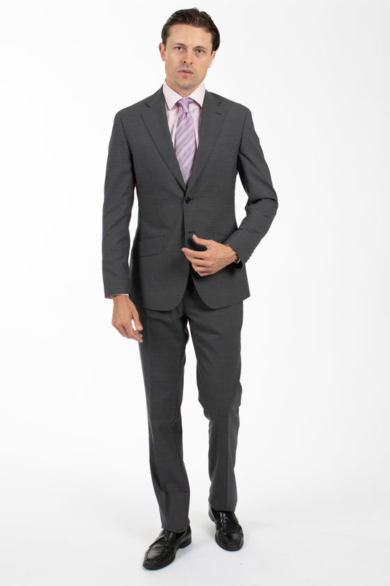 Grey Mini Check Suit Jacket