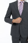 Grey Mini Check Suit Jacket
