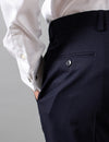 Navy Classic Suit Trousers