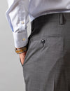 Grey Nailhead Suit Trousers